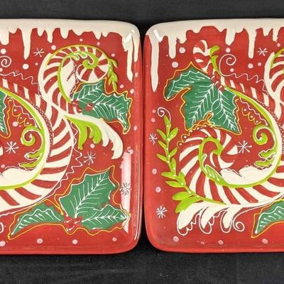 Sale Photo Thumbnail #199: Christmas Plates Ceramic Christmas Platters