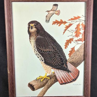 Hawk Painting by Karl Karalus