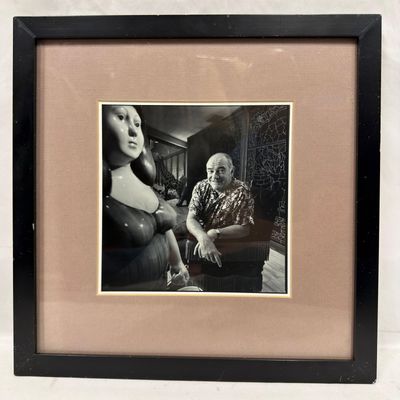 Sale Photo Thumbnail #131: Framed Black and White Photograph of Michel Roux  French Liquor Executive