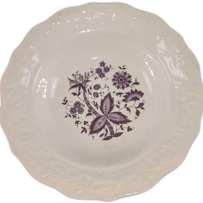Sale Photo Thumbnail #169: Vintage Blue Onion Design Fine China Coupe Soup Bowl