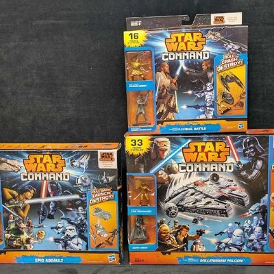 Sale Photo Thumbnail #459: 3 Star Wars Command Game Sets By Hasbro