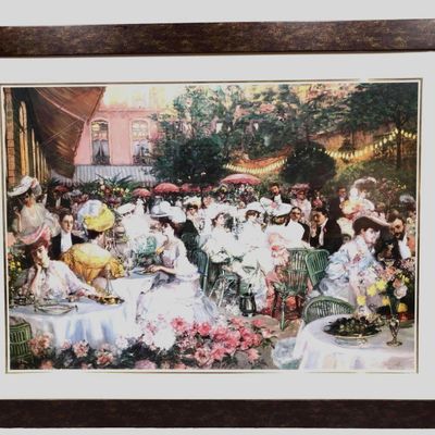 Print  Of "Le Diner A L' Hotel Ritz" By Pierre-Georges Jeanniot