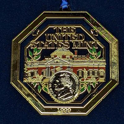 Sale Photo Thumbnail #193: 1999 US Mint Holiday Ornament Jefferson Nickle