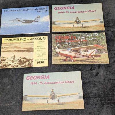 Sale Photo Thumbnail #247: 5 Missouri And Georgia Aeronautical Charts