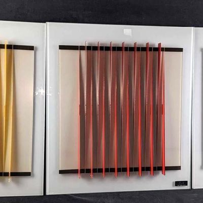 Sale Photo Thumbnail #198: Gustavo Herrera Glass Wall Sculpture My Tricolor