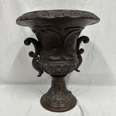 Sale Photo Thumbnail #498: Resin Plaster Type Victorian or Neoclassical Style Outdoor Planter Garden Urn