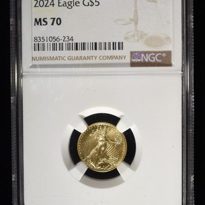 2024 1/10 oz GOLD EAGLE NGC MS-70