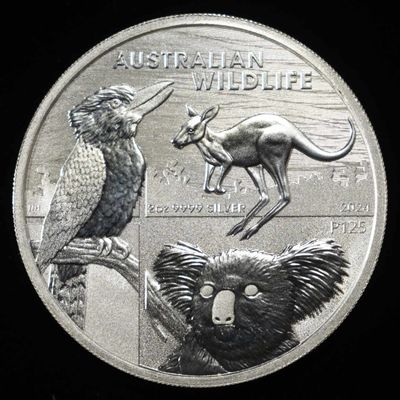 2024 2 OZ .999 SILVER AUSTRALIA WILDLIFE ROUND