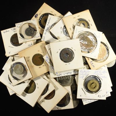 (50) MISC TOKENS AND MEDALS