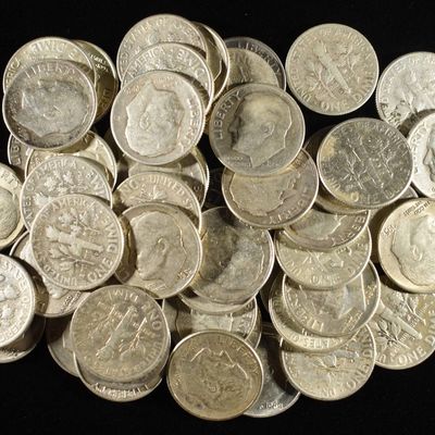 (50) ROOSEVELT DIMES 90% SILVER