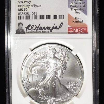 2024(P) AMERICAN SILVER EAGLE NGC MS70 STAR PRIVY