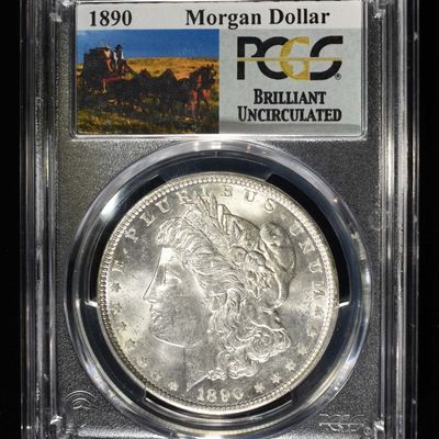 1890 MORGAN DOLLAR PCGS BU