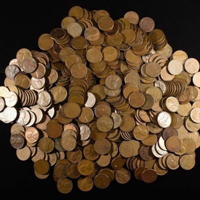 (500) 40'S & 50'S WHEAT CENTS