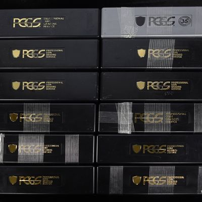 (12) PCGS USED PLASTIC SLABBED COIN BOXES