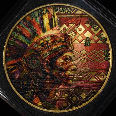 2023 MEXICO SILVER LIBERTAD AZTEC EMPIRE COLORED