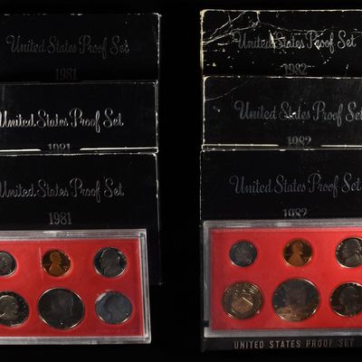 (4) 1881-82 PROOF SETS