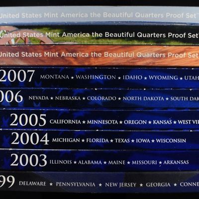 99, 03-07 & 14-16 QUARTER PROOF SETS