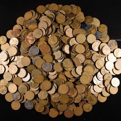 (500) 40'S & 50'S WHEAT CENTS