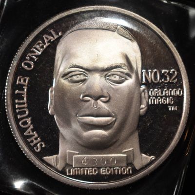 SHAQUILLE O'NEAL 1 OZ .999 SILVER ROUND