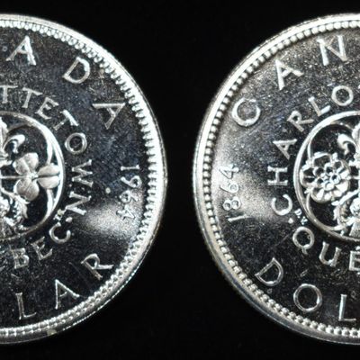 (2) 80% SILVER CANADIAN DOLLARS