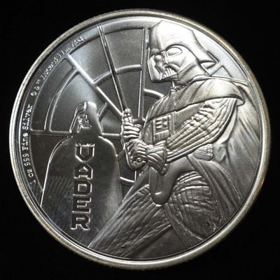 2022 STAR WARS DARTH VADER 1 OZ .999 SILVER ROUND