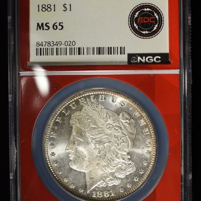 1881 MORGAN DOLLAR NGC MS-65