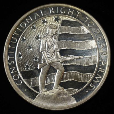 SECOND AMENDMENT 2 OZ .999 SILVER ROUND