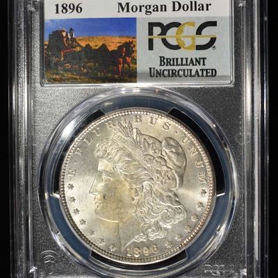 1896 MORGAN DOLLAR PCGS BU