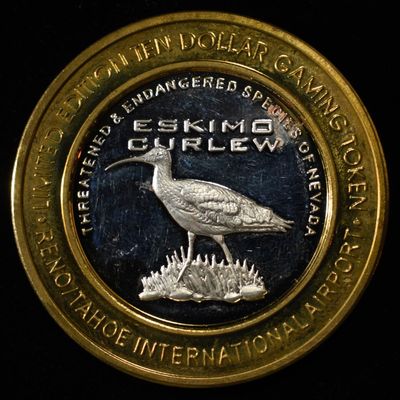 ESKIMO CURLEW GAMING TOKEN .999 SILVER