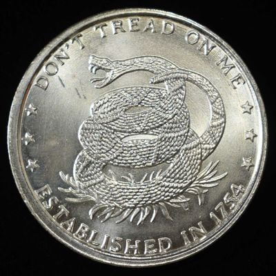 DON’T TREAD ON ME 1 OZ .999 SILVER ROUND