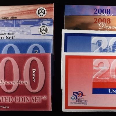 2000-02 & 2008 MINT SETS