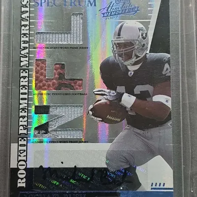 Michael Bush  Upper Deck Trilogy Rookie Autograph 50/99 Oakland Raiders