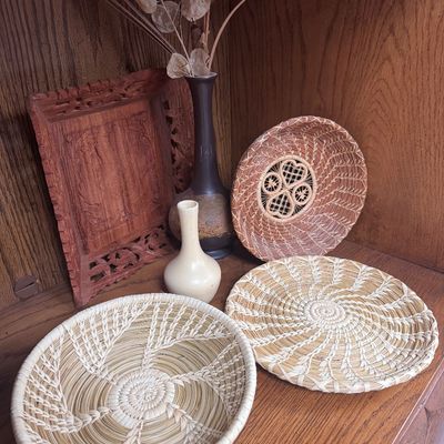 Handmade Pine Needle Baskets