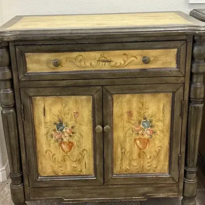 Stein World Painted Wood Cabinet