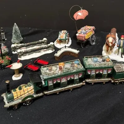 Dept 56 Dickens Village - The Flying 'Scot' Train and Other Accessories and Figurines