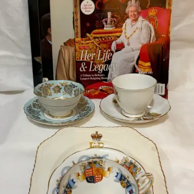 Royal Elizabeth II Coronation Teacup Sets & Books - Paragon, Royal Albert +