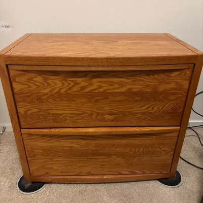 Oak Two Drawer Filing Cabinet