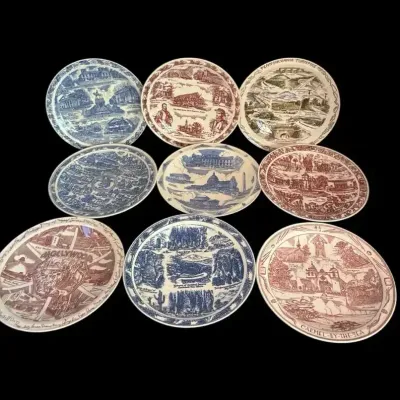 Vernon Kilns Collector Souvenir Plates
