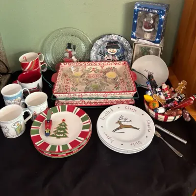 Holiday Entertaining - Appetizer Plates, Cups, Casserole, Cheese Spreaders And More