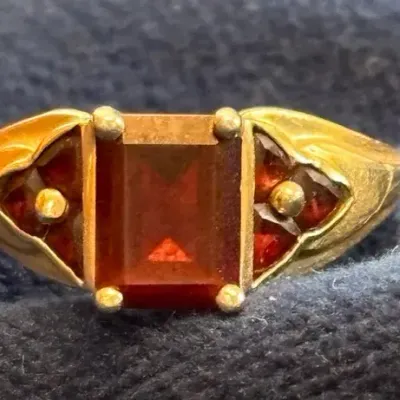 14K Gold Gemstone Ring