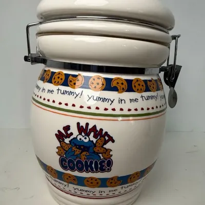2006 Sesame Street Cookie Monster Cookie Jar 