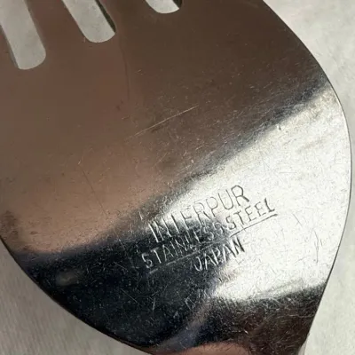 Interpur INR2 Stainless Flatware with Faux Wood Handles