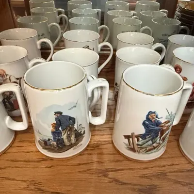 Norman Rockwell Seafarers Collection Tankard Mugs 