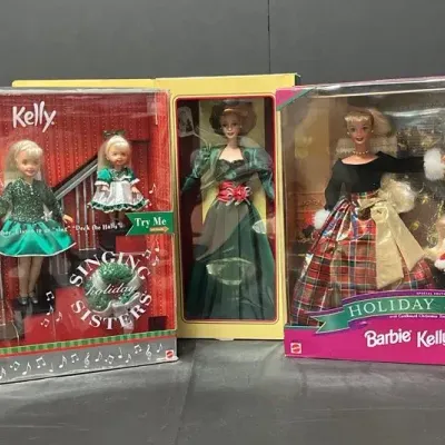 Holiday Sisters Barbie Set, Singing Holiday Sisters & Holiday Sensation Barbie
