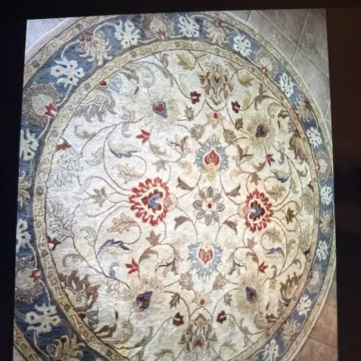 Round 100% Wool Rug 