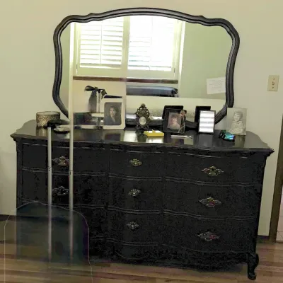 Sale Photo Thumbnail #9: Dresser & Mirror Set - solid wood, excellent condition, $600 OBO