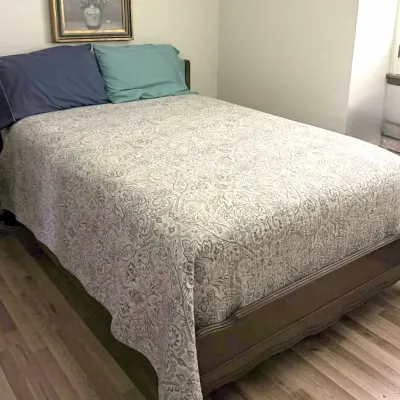 Sale Photo Thumbnail #11: Full Bed, Headboard, Footboard & Sideboards - solid wood, excellent condition, $500 OBO