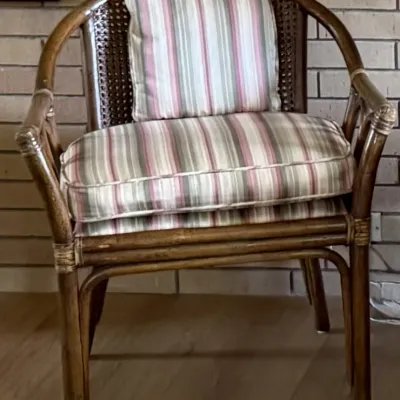Sale Photo Thumbnail #14: Pair of Wicker Chairs - fair condition, $160 OBO
