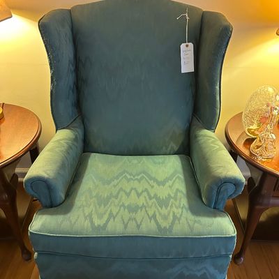 Sale Photo Thumbnail #27: Vintage wingback chair. 