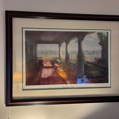 Sale Photo Thumbnail #44: "East Battery Piazza" signed print by Bruce Skidmore. 